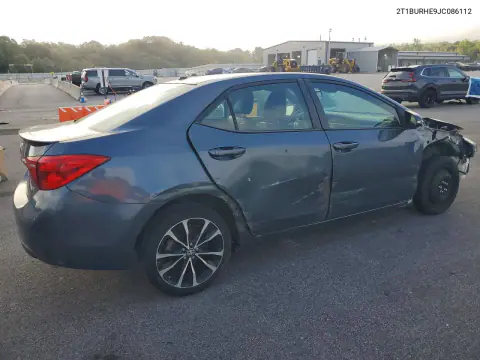 2018 Toyota Corolla Se VIN 2T1BURHE9JC086112 фото 3