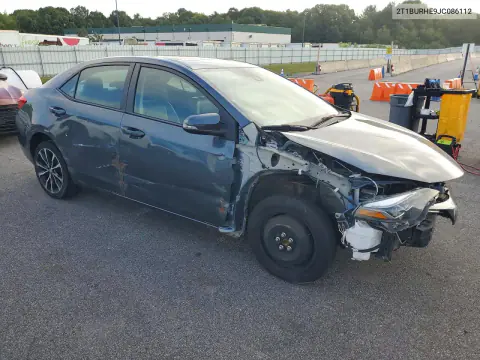 2018 Toyota Corolla Se VIN 2T1BURHE9JC086112 фото 4