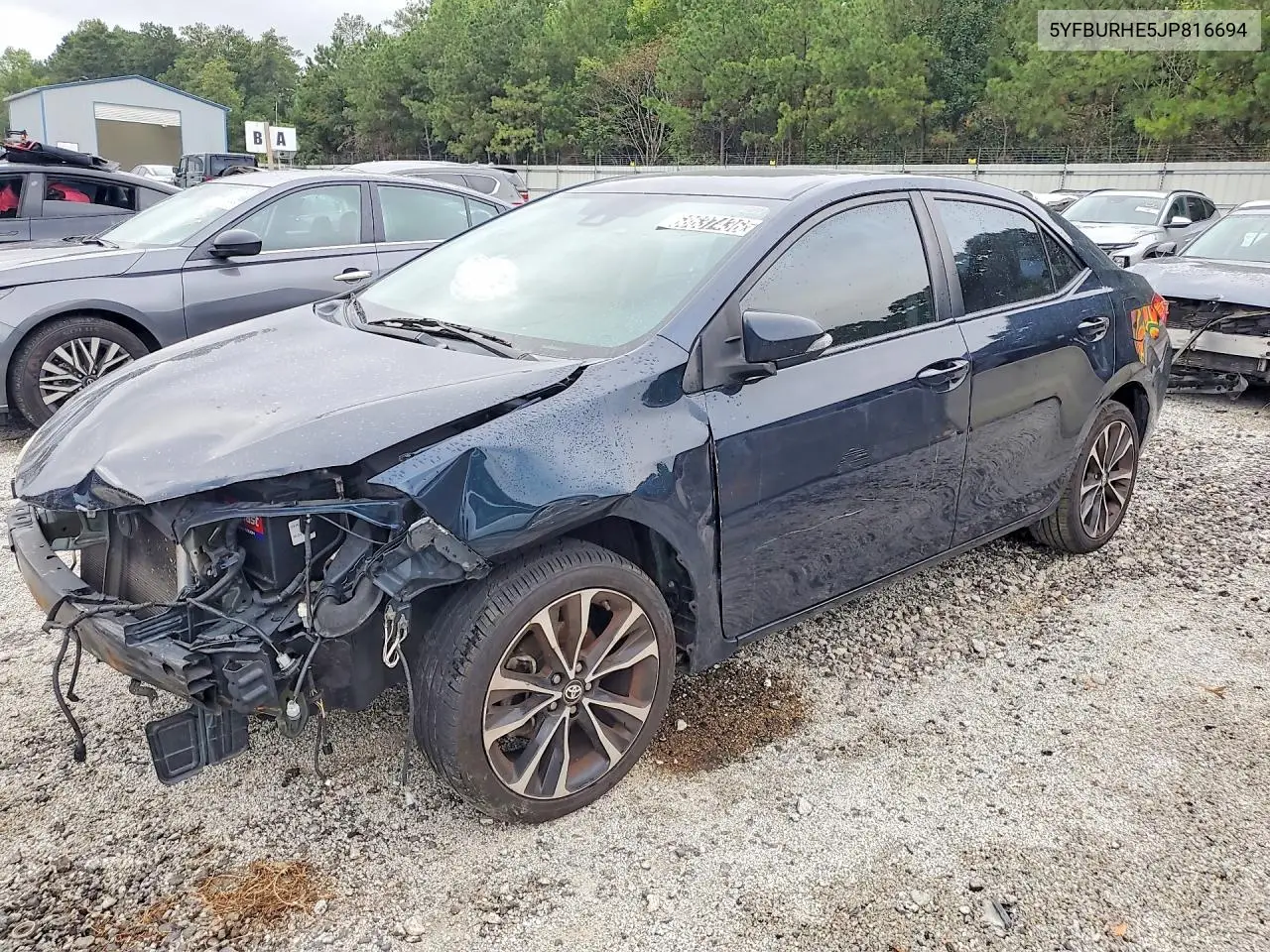 2018 Toyota Corolla Se VIN 5YFBURHE5JP816694 фото 1