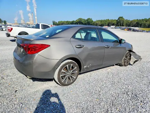 2018 Toyota Corolla Se VIN 2T1BURHE9JC028713 фото 3