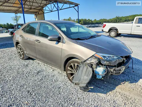 2018 Toyota Corolla Se VIN 2T1BURHE9JC028713 фото 4