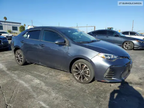 2018 Toyota Corolla Xse VIN 2T1BURHE8JC049326 фото 4