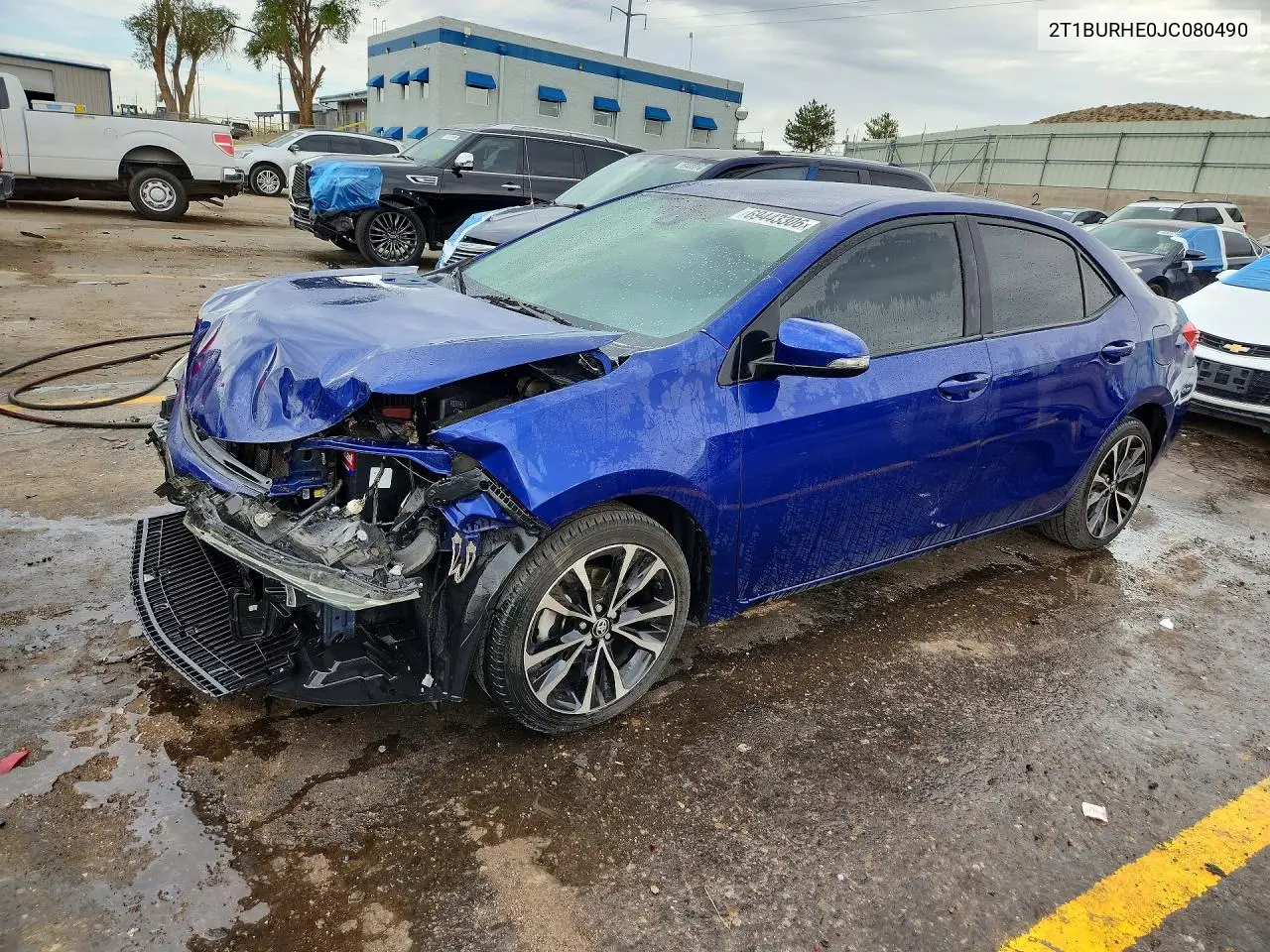 2018 Toyota Corolla Se VIN 2T1BURHE0JC080490 фото 1