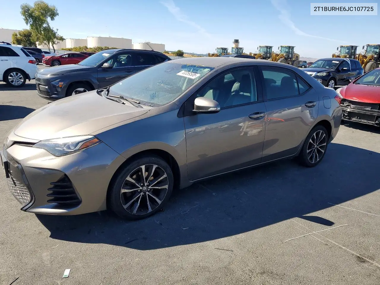 2018 Toyota Corolla Se VIN 2T1BURHE6JC107725 фото 1