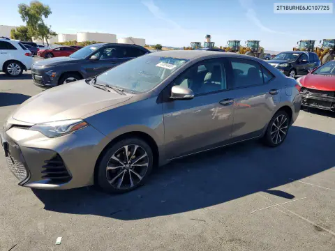 2T1BURHE6JC107725 — 2018 Toyota Corolla, Механические повреждения, фото до ремонта