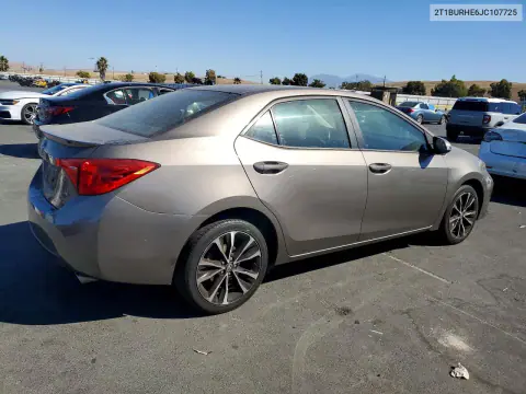 2018 Toyota Corolla Se VIN 2T1BURHE6JC107725 фото 3