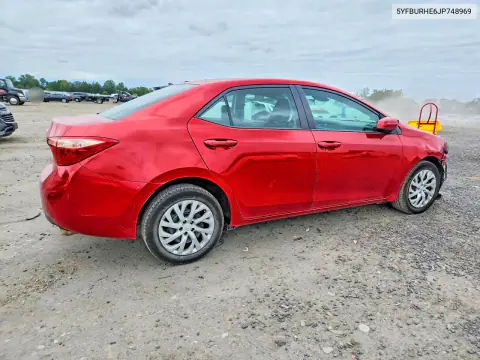 2018 Toyota Corolla Le VIN 5YFBURHE6JP748969 фото 3