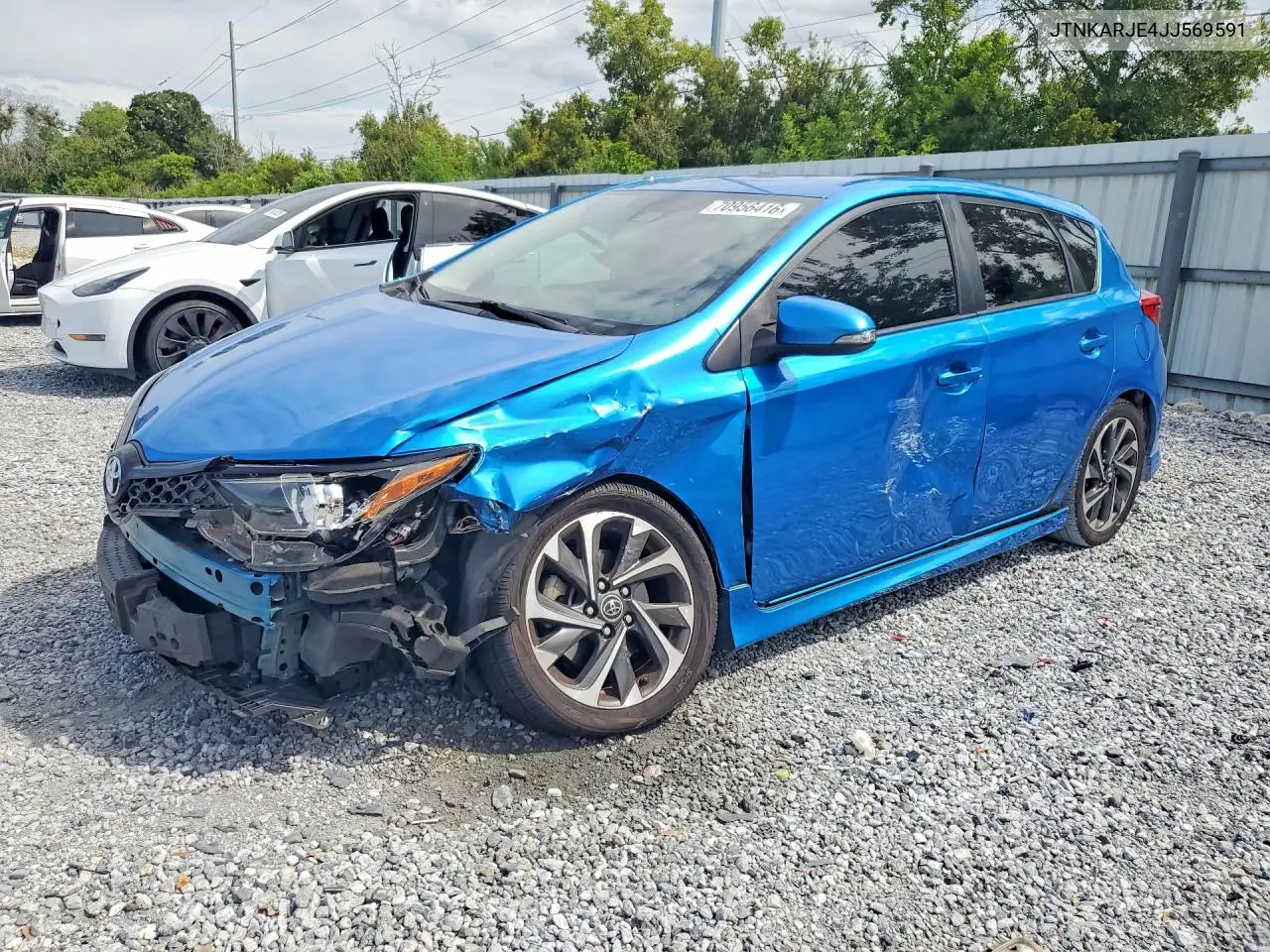 2018 Toyota Corolla Im Base VIN JTNKARJE4JJ569591 фото 1