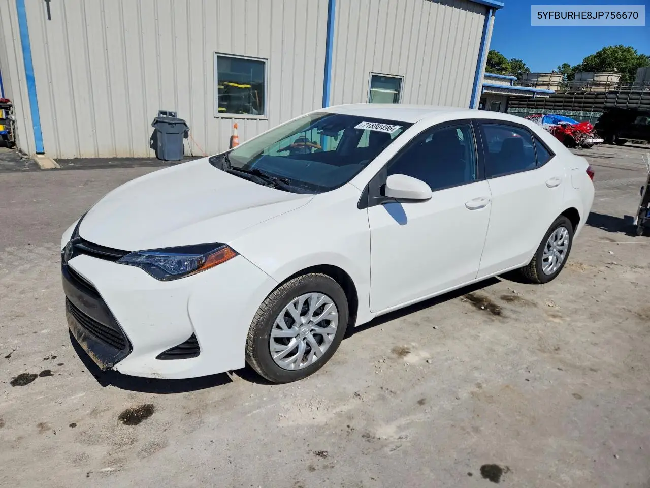 2018 Toyota Corolla Le VIN 5YFBURHE8JP756670 фото 1