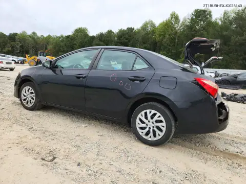 2018 Toyota Corolla Le VIN 2T1BURHEXJC028140 фото 2