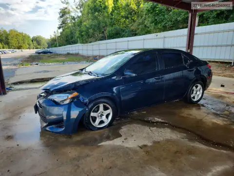 2T1BURHE4KC240002 — 2019 Toyota Corolla, Передняя часть, фото до ремонта