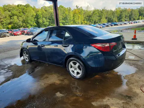 2T1BURHE4KC240002 — 2019 Toyota Corolla, фото 2 с аукциона Copart 15.10.2026, Передняя часть