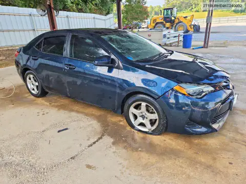 2T1BURHE4KC240002 — 2019 Toyota Corolla, фото 4 с аукциона Copart 15.10.2026, Передняя часть
