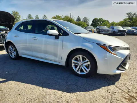 2019 Toyota Corolla Hatchback Se VIN JTNK4RBE5K3040002 фото 4