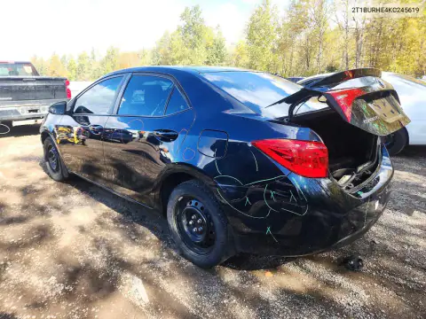 2T1BURHE4KC245619 — 2019 Toyota Corolla, фото 2 с аукциона Copart, Передняя часть