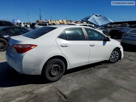 2019 Toyota Corolla Le VIN 2T1BURHE0KC183846 фото 3