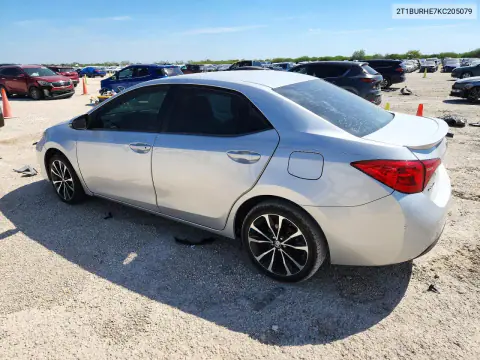 2019 Toyota Corolla Se VIN 2T1BURHE7KC205079 фото 2