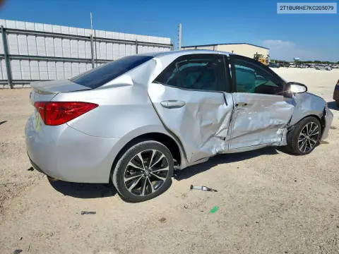 2019 Toyota Corolla Se VIN 2T1BURHE7KC205079 фото 3
