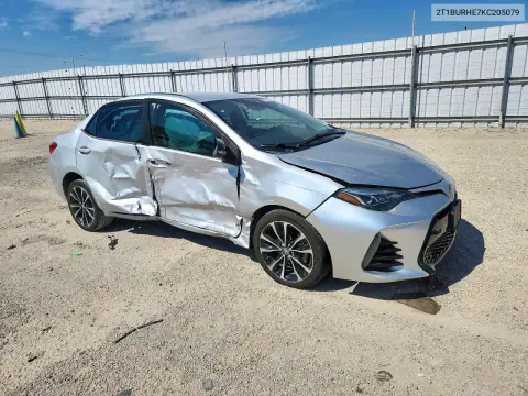 2019 Toyota Corolla Se VIN 2T1BURHE7KC205079 фото 4
