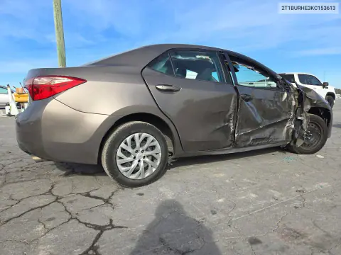 2019 Toyota Corolla Le VIN 2T1BURHE3KC153613 фото 3