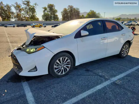 2019 Toyota Corolla Xle VIN 5YFBURHE4KP902094 фото 1