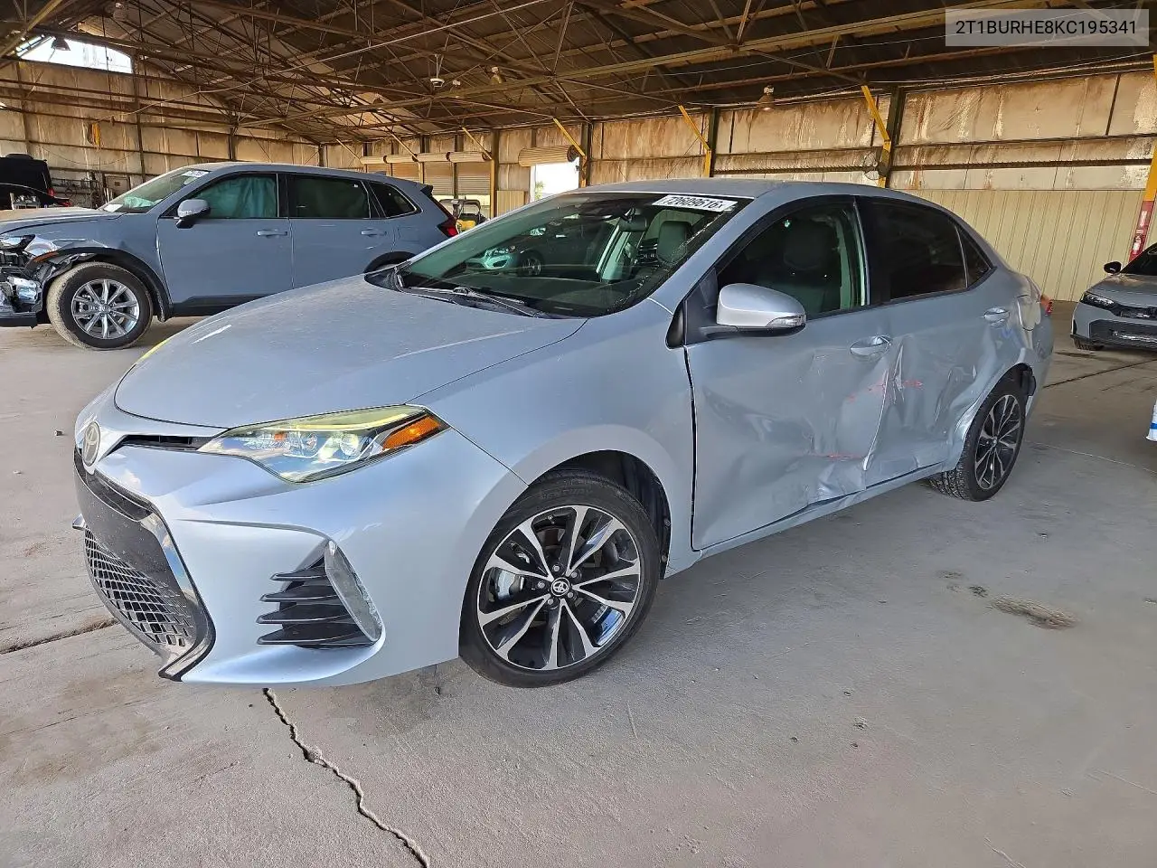 2019 Toyota Corolla Se VIN 2T1BURHE8KC195341 фото 1
