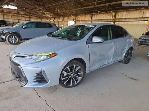 2019 Toyota Corolla Se VIN 2T1BURHE8KC195341 фото 1