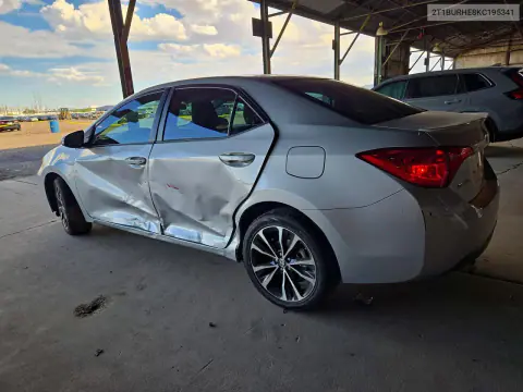 2019 Toyota Corolla Se VIN 2T1BURHE8KC195341 фото 2