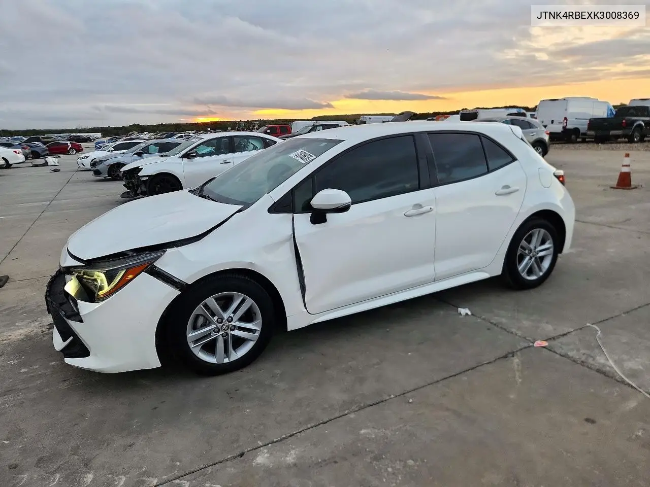 JTNK4RBEXK3008369 Toyota Corolla 2019 — повреждение Передняя часть, фото до ремонта
