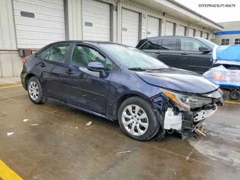 2020 Toyota Corolla Le VIN 5YFEPRAE9LP146679 фото 4