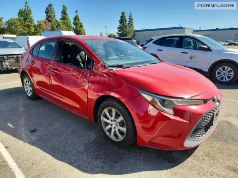 2020 Toyota Corolla Le VIN JTDEPRAE1LJ002998 фото 4