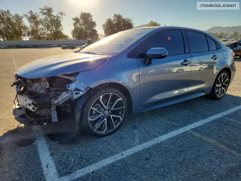 JTDS4RCE0LJ030431 — 2020 Toyota Corolla, Передняя часть, фото до ремонта