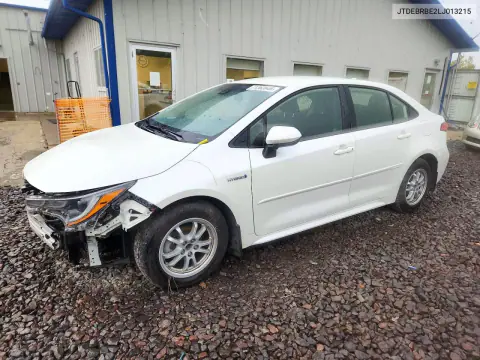 JTDEBRBE2LJ013215 — 2020 Toyota Corolla, Передняя часть, фото до ремонта