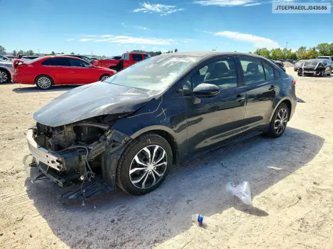JTDEPRAE0LJ043686 — 2020 Toyota Corolla, Передняя часть, фото до ремонта