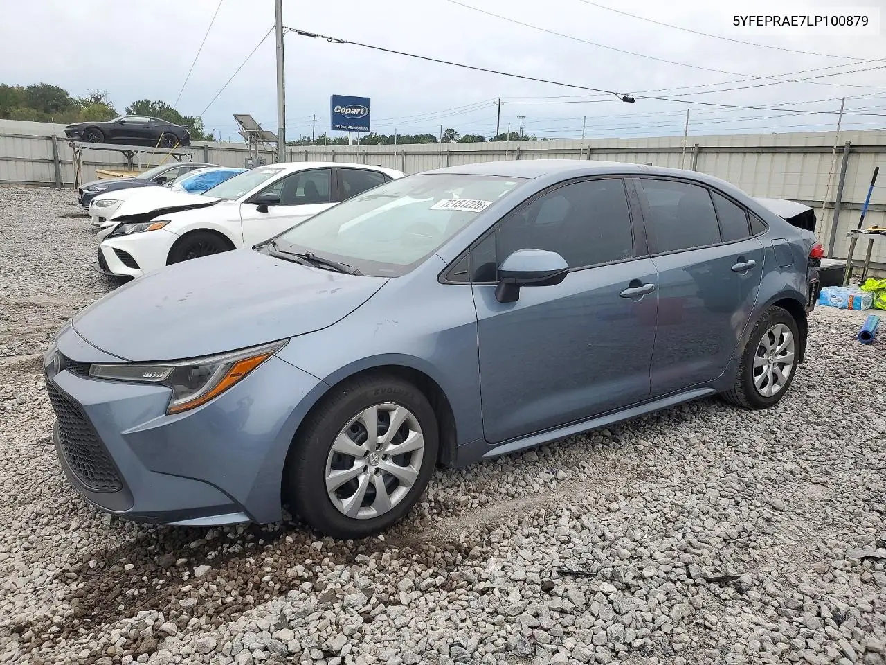 2020 Toyota Corolla Le VIN 5YFEPRAE7LP100879 фото 1