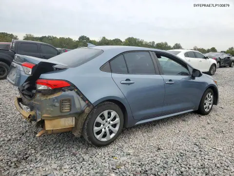2020 Toyota Corolla Le VIN 5YFEPRAE7LP100879 фото 3