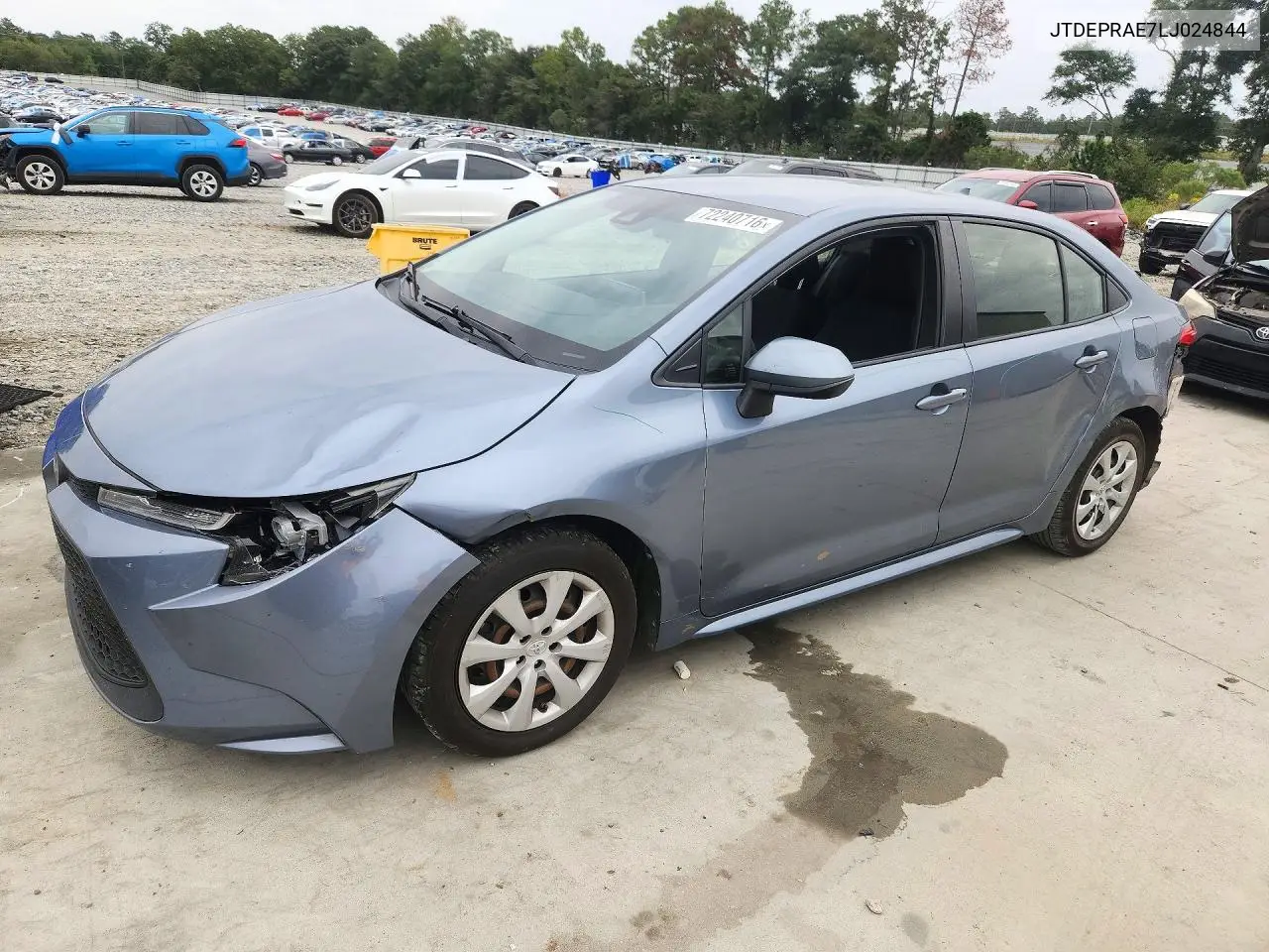 2020 Toyota Corolla Le VIN JTDEPRAE7LJ024844 фото 1