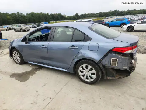 2020 Toyota Corolla Le VIN JTDEPRAE7LJ024844 фото 2