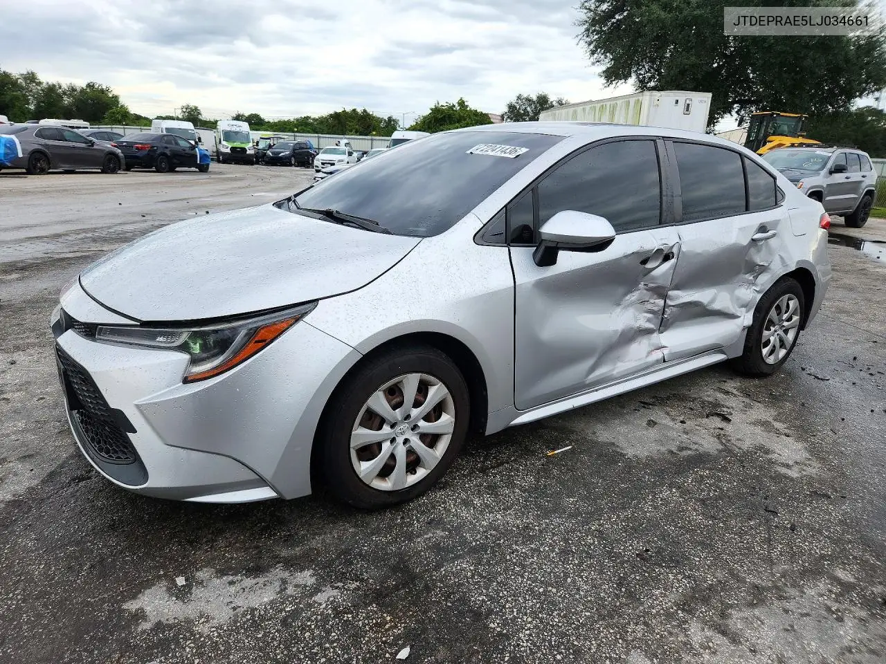 2020 Toyota Corolla Le VIN JTDEPRAE5LJ034661 фото 1
