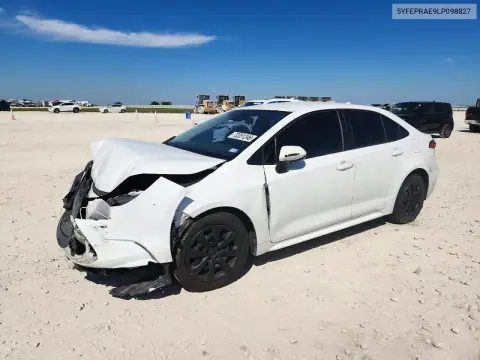 5YFEPRAE9LP098827 — 2020 Toyota Corolla, Передняя часть, фото до ремонта