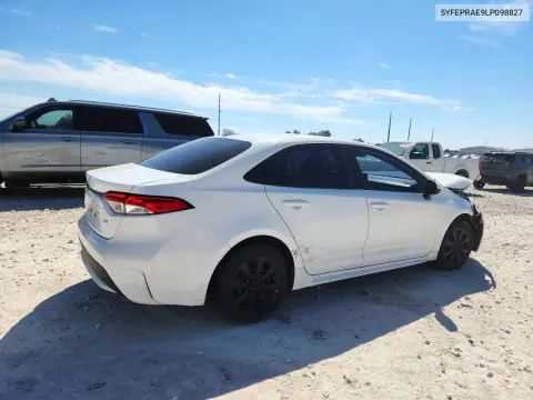 2020 Toyota Corolla Le VIN 5YFEPRAE9LP098827 фото 3