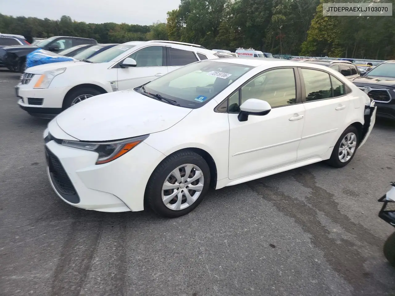 JTDEPRAEXLJ103070 Toyota Corolla 2020 — повреждение Задняя часть, фото до ремонта