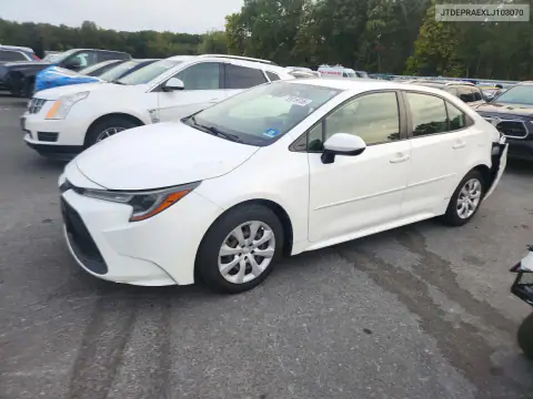JTDEPRAEXLJ103070 — 2020 Toyota Corolla, Задняя часть, фото до ремонта