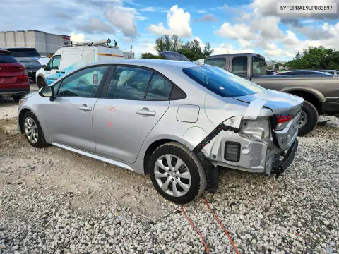 2020 Toyota Corolla Le VIN 5YFEPRAE9LP083597 фото 2