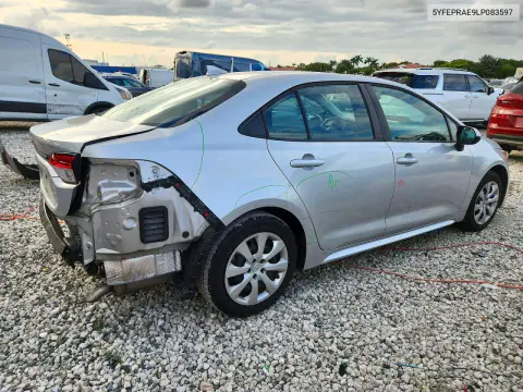2020 Toyota Corolla Le VIN 5YFEPRAE9LP083597 фото 3