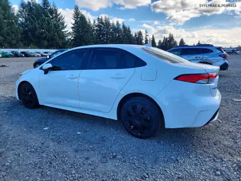 2020 Toyota Corolla Le VIN 5YFEPRAE4LP089453 фото 2