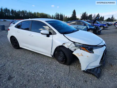 2020 Toyota Corolla Le VIN 5YFEPRAE4LP089453 фото 4