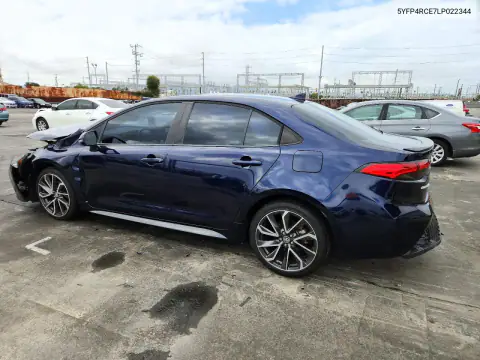 5YFP4RCE7LP022344 — 2020 Toyota Corolla, фото 2 с аукциона Copart, Передняя часть