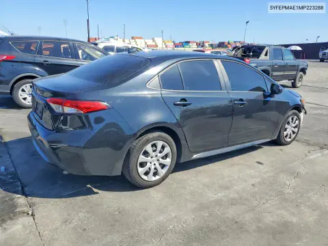 2021 Toyota Corolla Le VIN 5YFEPMAE1MP223288 фото 3