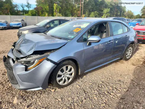 5YFEPMAE9MP163017 — 2021 Toyota Corolla, Передняя часть, фото до ремонта